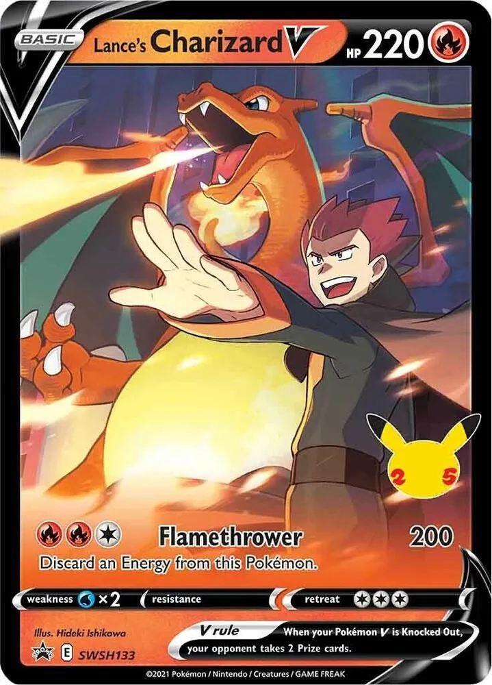 Lance's Charizard V — SWSH: Sword & Shield Promo Cards — Pokemon