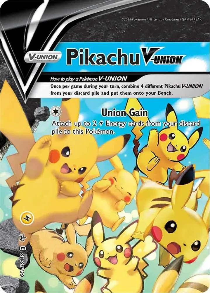Pikachu V-UNION — SWSH: Sword & Shield Promo Cards — Pokémon