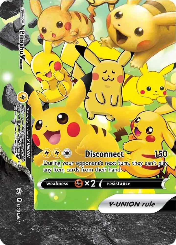 Pikachu V-UNION — SWSH: Sword & Shield Promo Cards — Pokemon