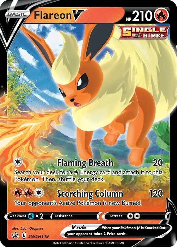 Flareon V — SWSH: Sword & Shield Promo Cards — Pokemon