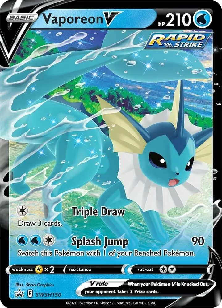 Vaporeon V from SWSH: Sword & Shield Promo Cards - Pokemon
