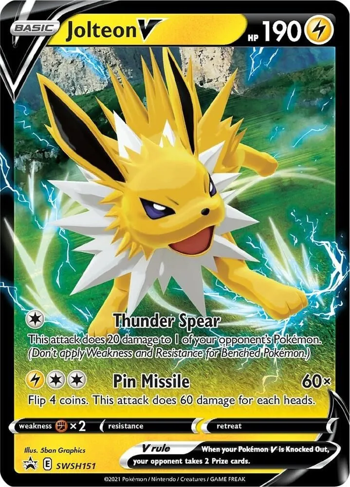 Jolteon V — SWSH: Sword & Shield Promo Cards — Pokemon