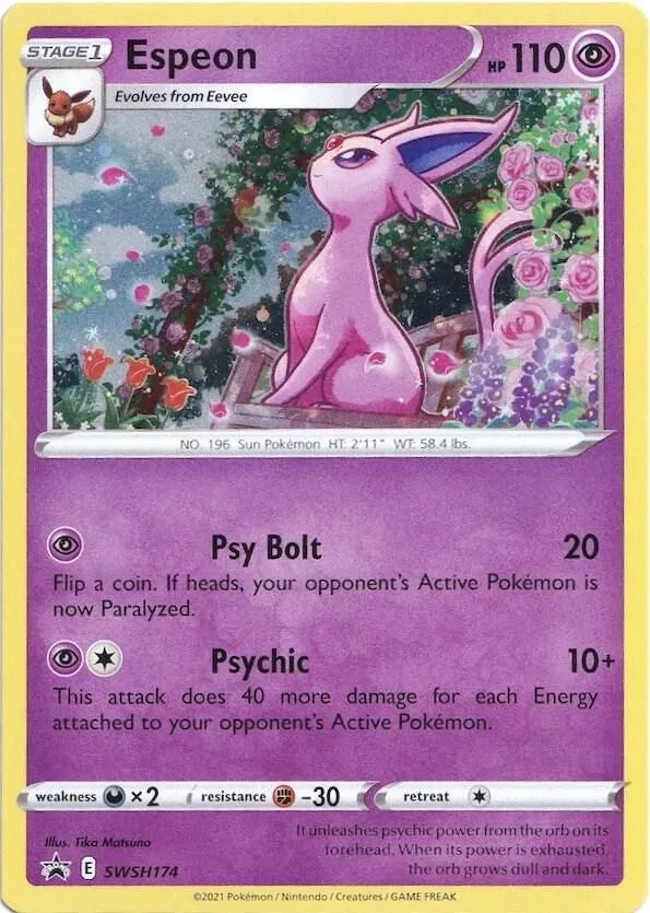 Espeon — SWSH: Sword & Shield Promo Cards — Pokémon