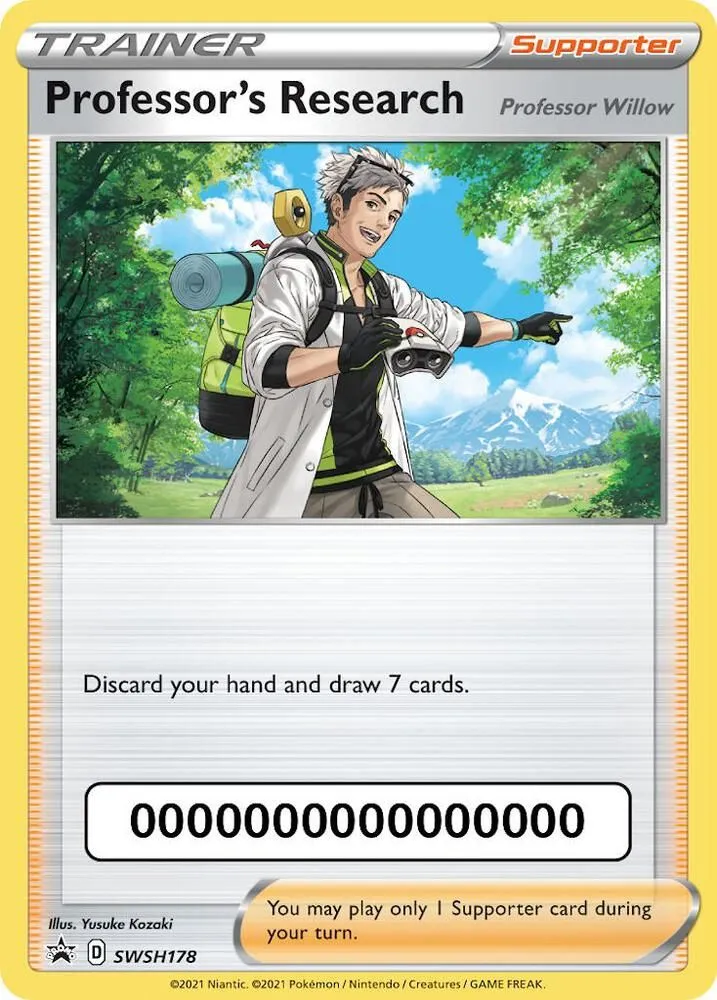 Recherches Professorales - Professeur Euphorbe — SWSH: Sword & Shield Promo Cards — Pokemon
