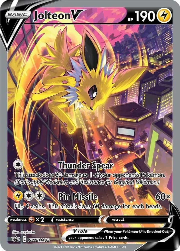 Jolteon V — SWSH: Sword & Shield Promo Cards — Pokémon