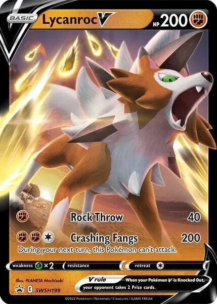 Lycanroc V — SWSH: Sword & Shield Promo Cards — Pokémon