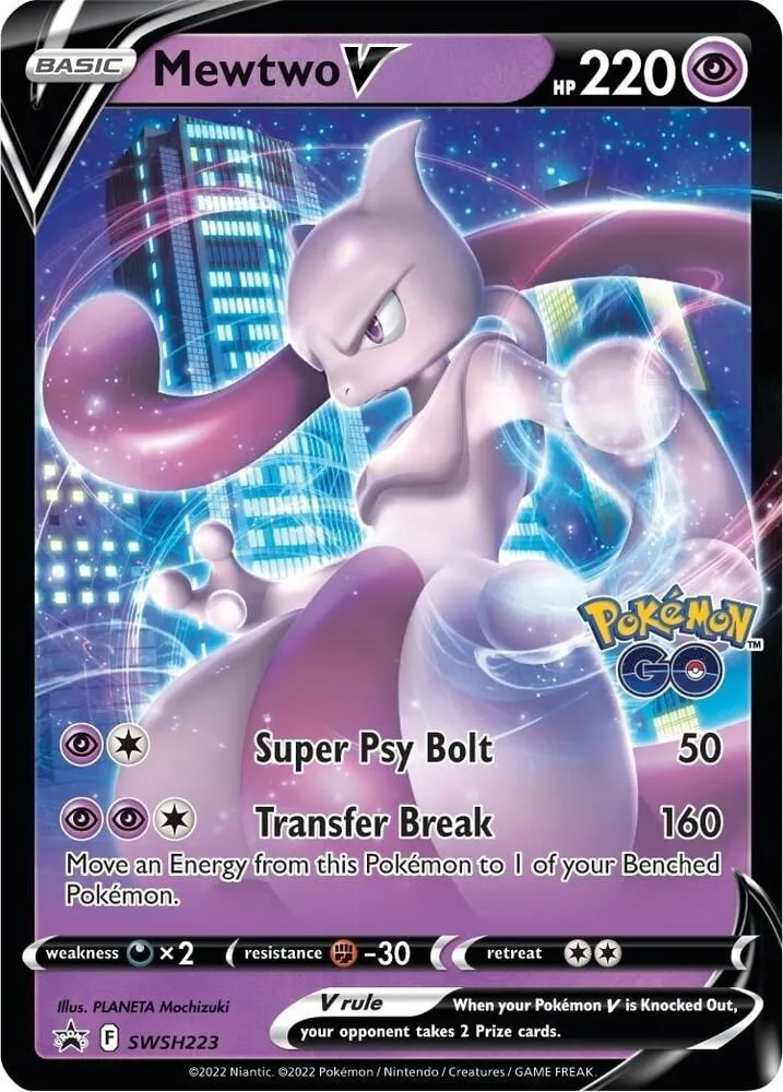 Mewtwo V from SWSH: Sword & Shield Promo Cards - Pokemon