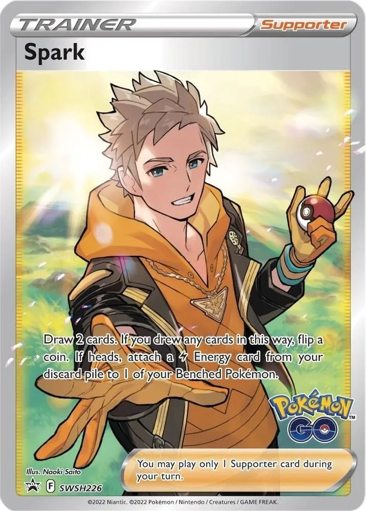 Capitaine d'équipe Spark from SWSH: Sword & Shield Promo Cards - Pokemon