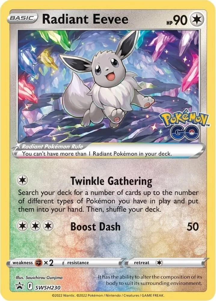 Radiant Eevee — SWSH: Sword & Shield Promo Cards — Pokémon