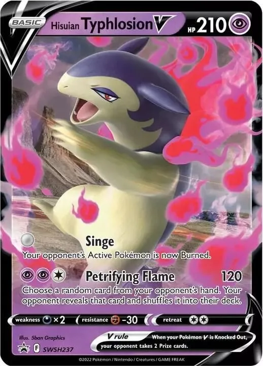 Hisuian Typhlosion V — SWSH: Sword & Shield Promo Cards — Pokemon