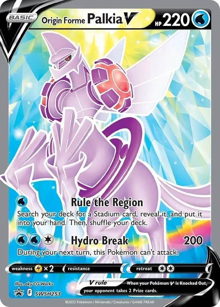Origin Forme Palkia V — SWSH: Sword & Shield Promo Cards — Pokemon