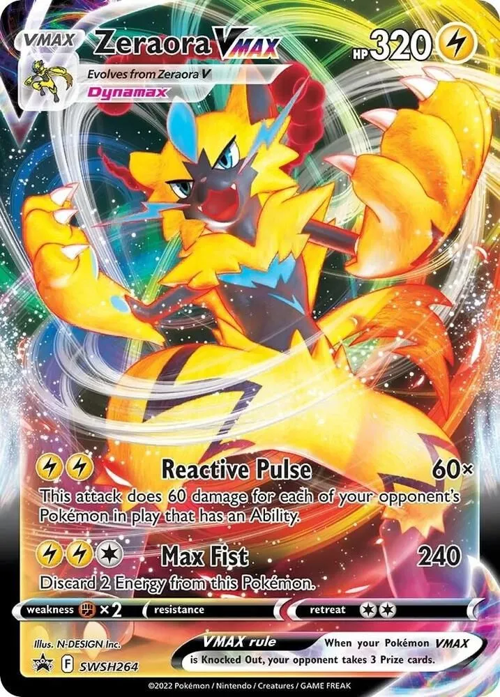 Zeraora VMAX — SWSH: Sword & Shield Promo Cards — Pokémon