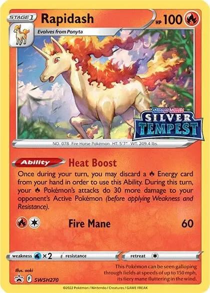 Rapidash — SWSH: Sword & Shield Promo Cards — Pokémon