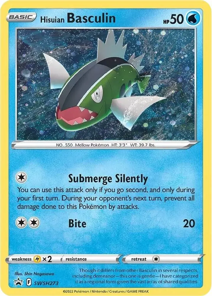 Hisuian Basculin — SWSH: Sword & Shield Promo Cards — Pokémon