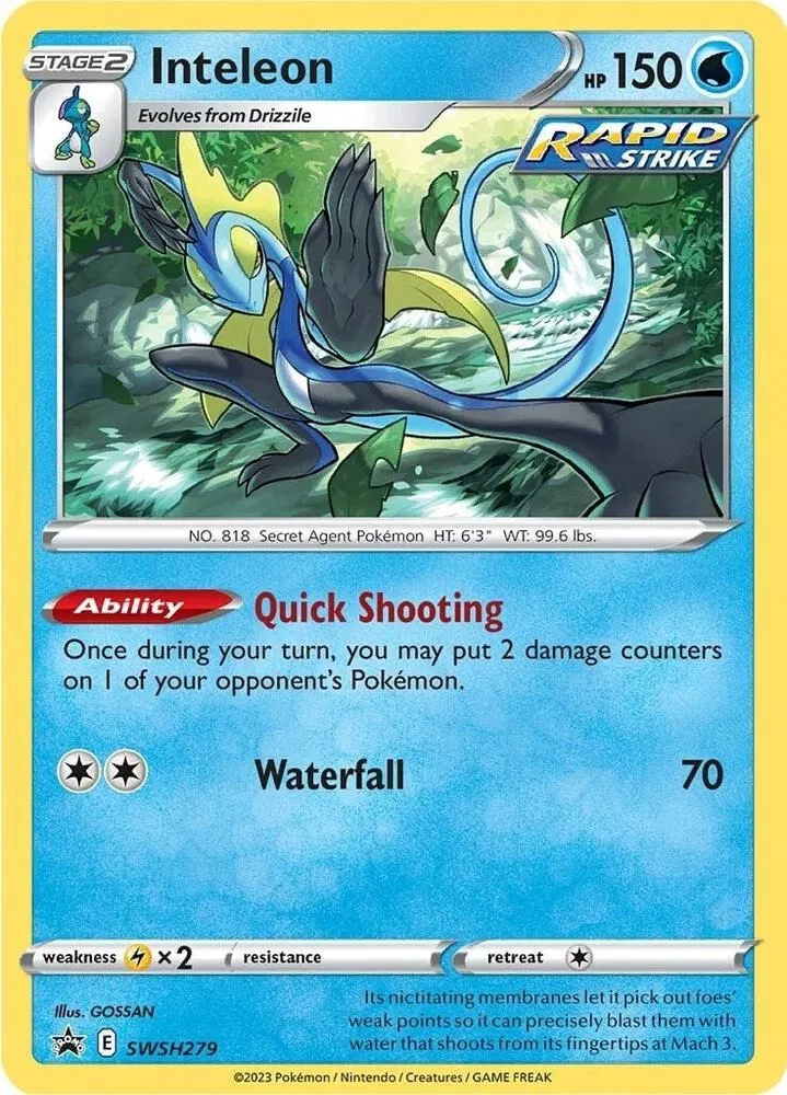Inteleon — SWSH: Sword & Shield Promo Cards — Pokemon