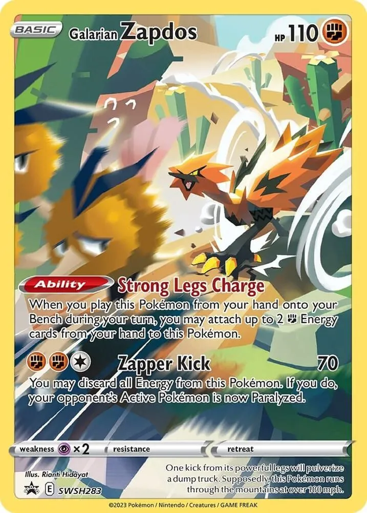 Galarian Zapdos — SWSH: Sword & Shield Promo Cards — Pokémon