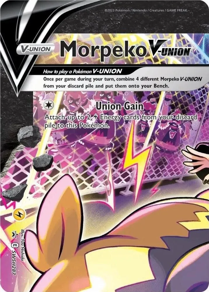 Morpeko V-Union — SWSH: Sword & Shield Promo Cards — Pokemon