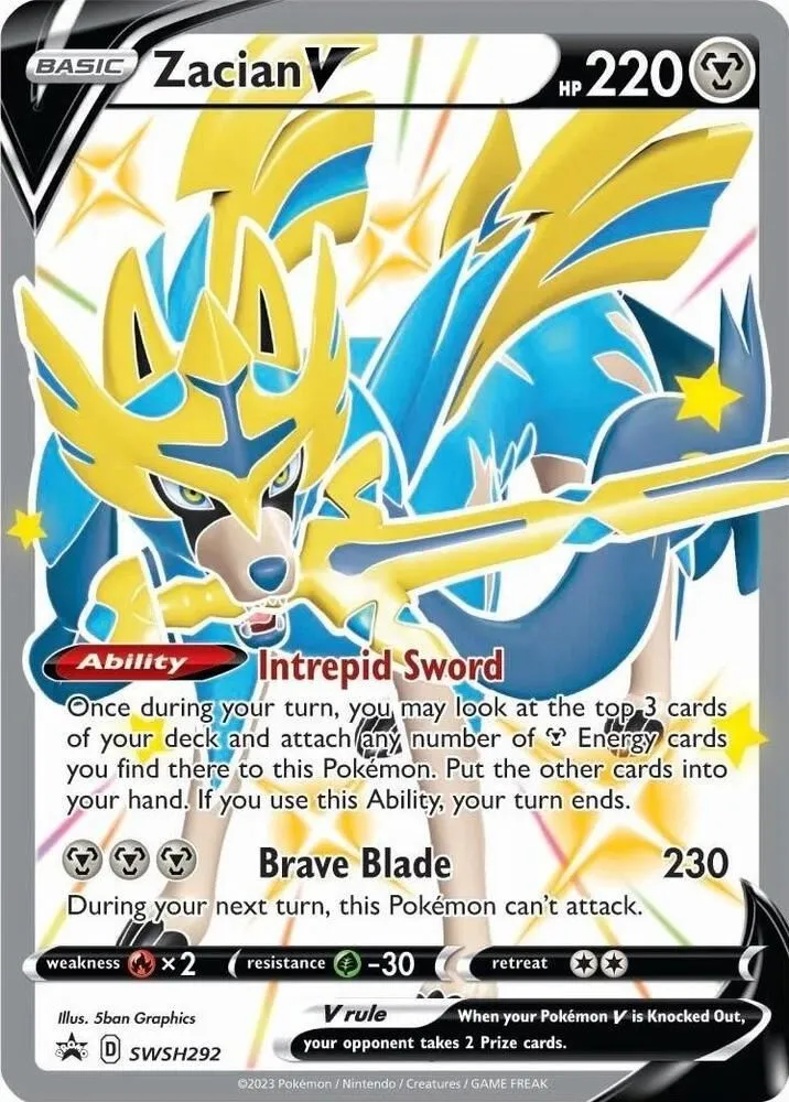Zacian V — SWSH: Sword & Shield Promo Cards — Pokemon
