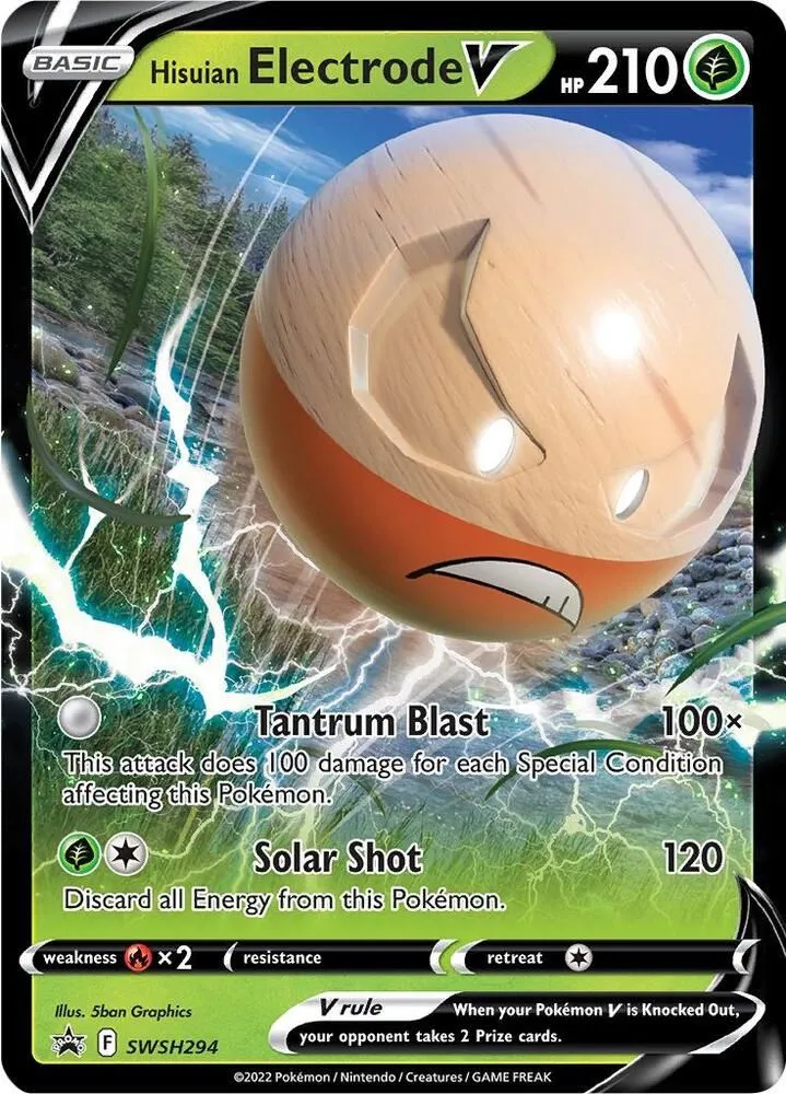 Électrode de Hisui V — SWSH: Sword & Shield Promo Cards — Pokémon