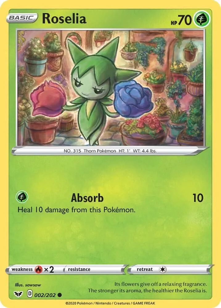 Roselia — SWSH01: Sword & Shield Base Set — Pokémon