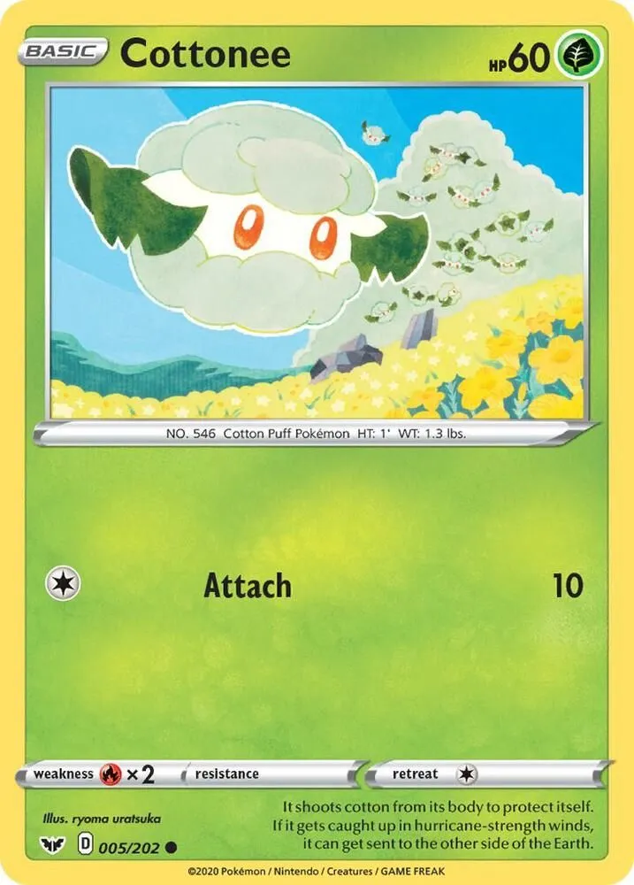Cottonee — SWSH01: Sword & Shield Base Set — Pokémon