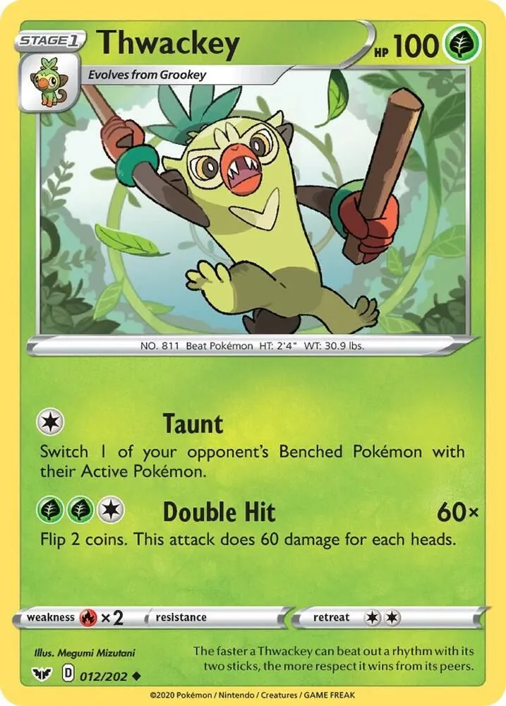 Thwackey — SWSH01: Sword & Shield Base Set — Pokémon