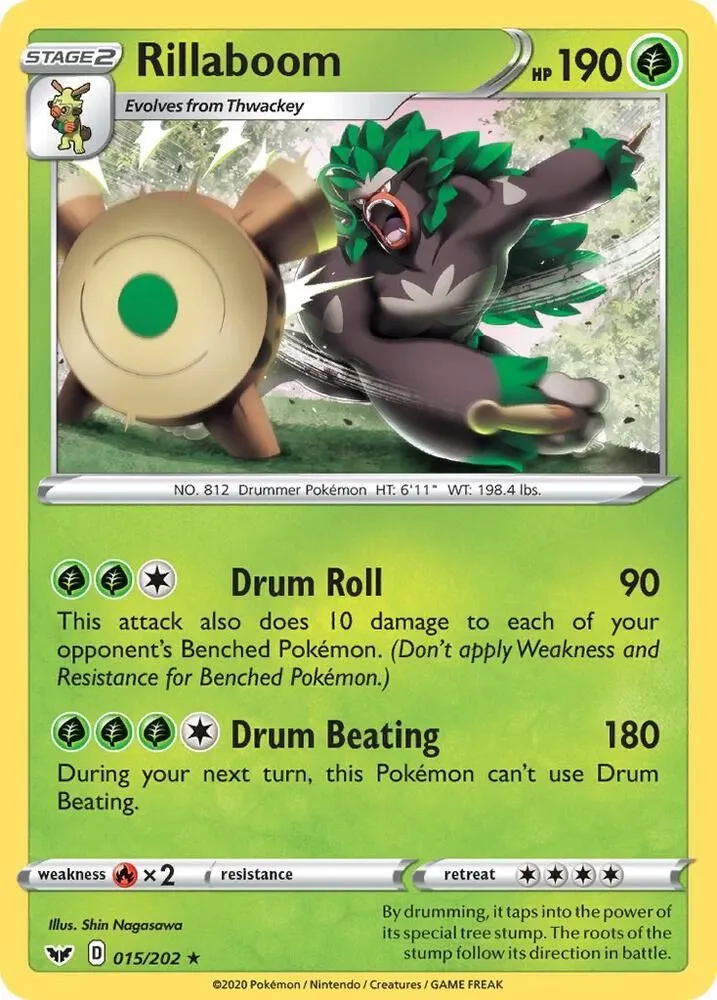 Rillaboom — SWSH01: Sword & Shield Base Set — Pokémon