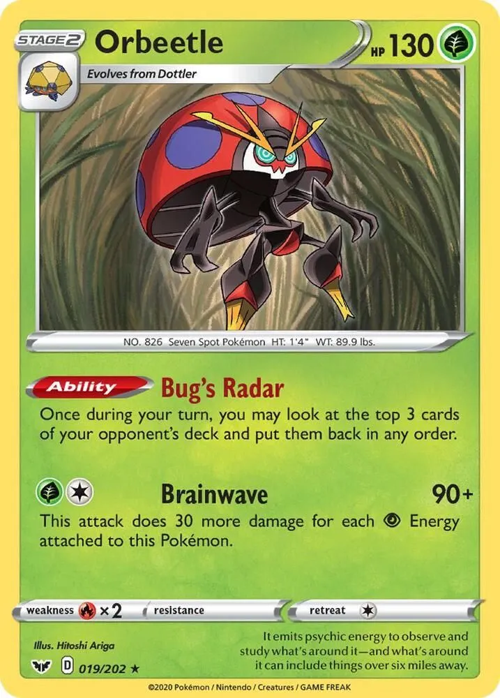 Orbeetle — SWSH01: Sword & Shield Base Set — Pokémon