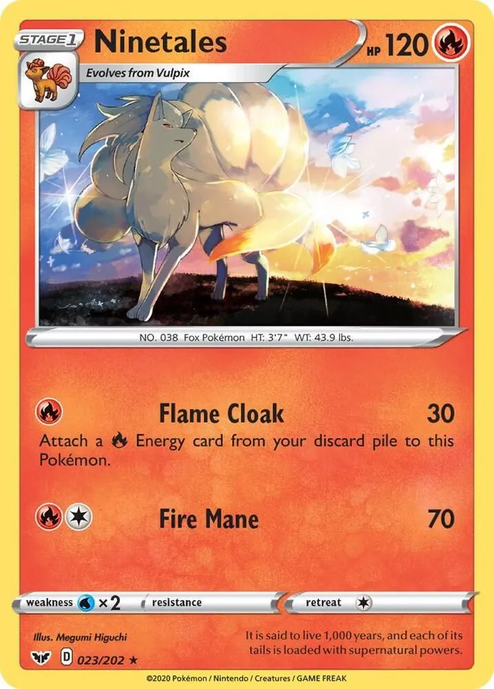 Ninetales — SWSH01: Sword & Shield Base Set — Pokemon