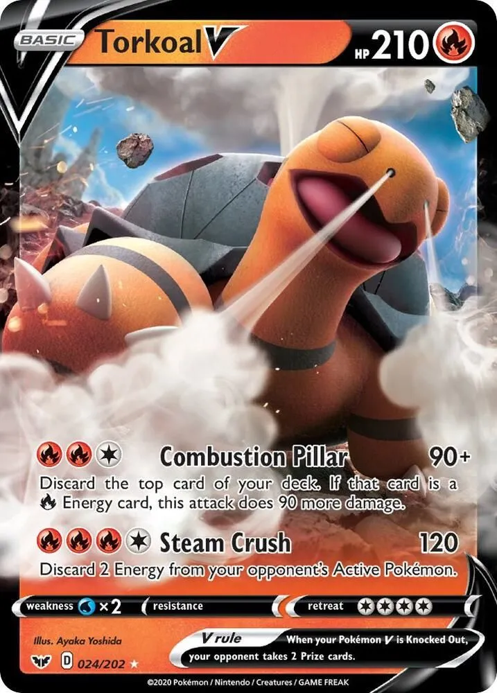 Chartor V — SWSH01: Sword & Shield Base Set — Pokémon