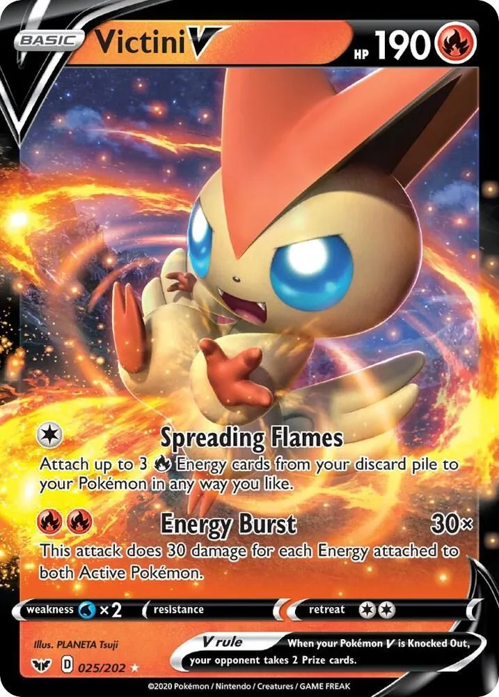 Victini V — SWSH01: Sword & Shield Base Set — Pokémon
