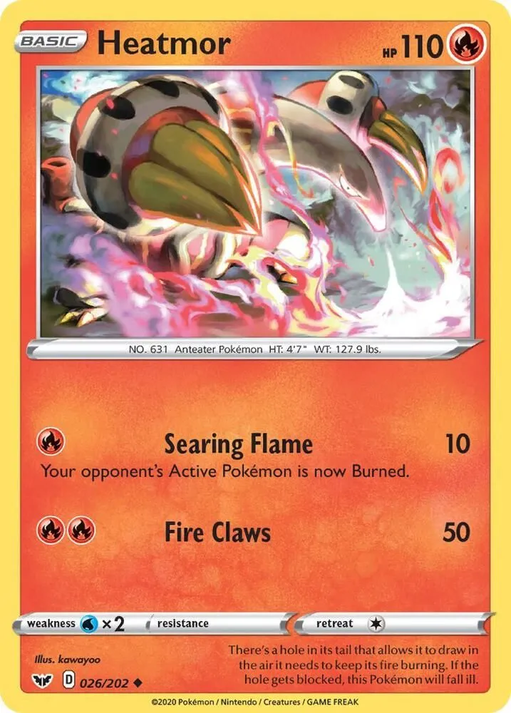 Heatmor — SWSH01: Sword & Shield Base Set — Pokemon