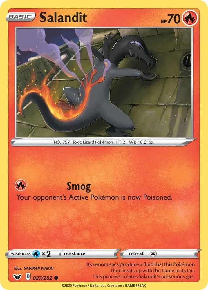 Salandit — SWSH01: Sword & Shield Base Set — Pokémon