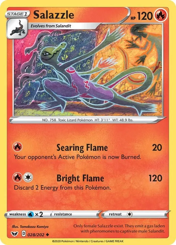 Salazzle — SWSH01: Sword & Shield Base Set — Pokemon