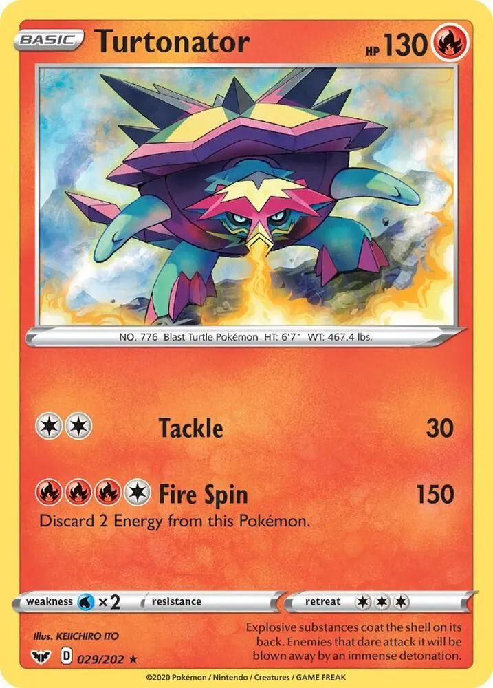 Turtonator — SWSH01: Sword & Shield Base Set — Pokémon