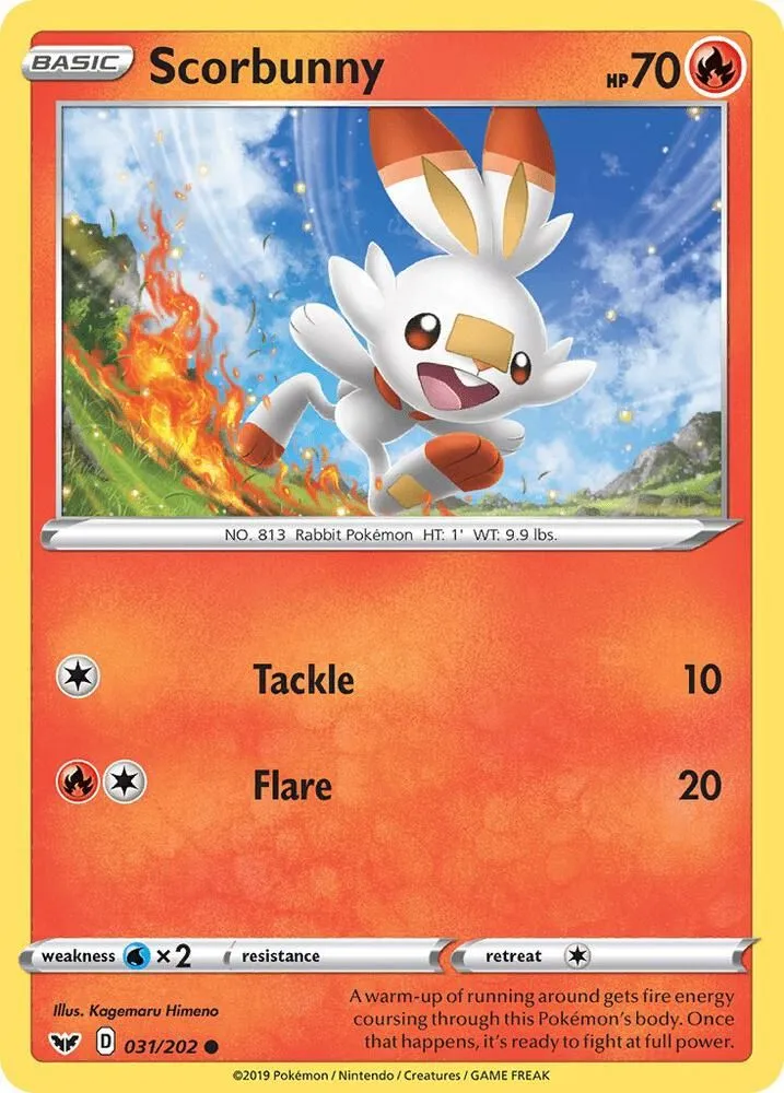Scorbunny — SWSH01: Sword & Shield Base Set — Pokémon
