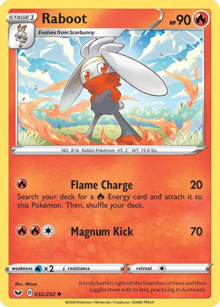 Raboot — SWSH01: Sword & Shield Base Set — Pokémon