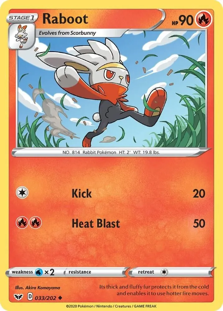 Raboot — SWSH01: Sword & Shield Base Set — Pokémon