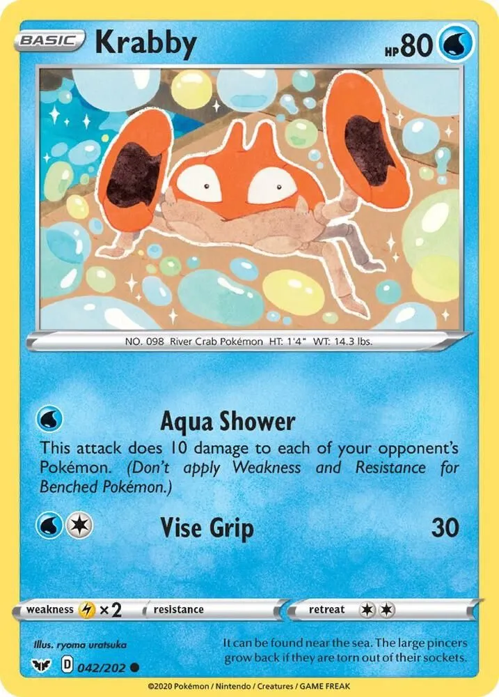 Krabby — SWSH01: Sword & Shield Base Set — Pokémon