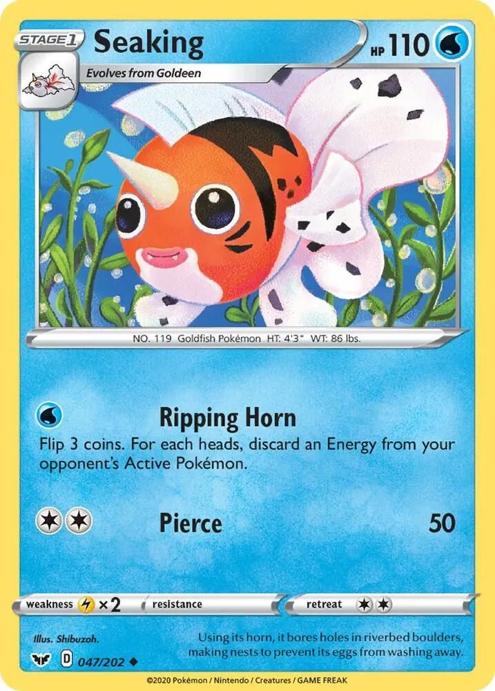 Seaking — SWSH01: Sword & Shield Base Set — Pokemon