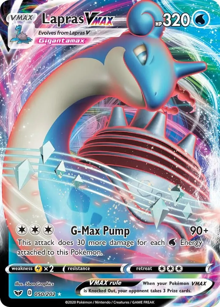 Lapras VMAX — SWSH01: Sword & Shield Base Set — Pokémon