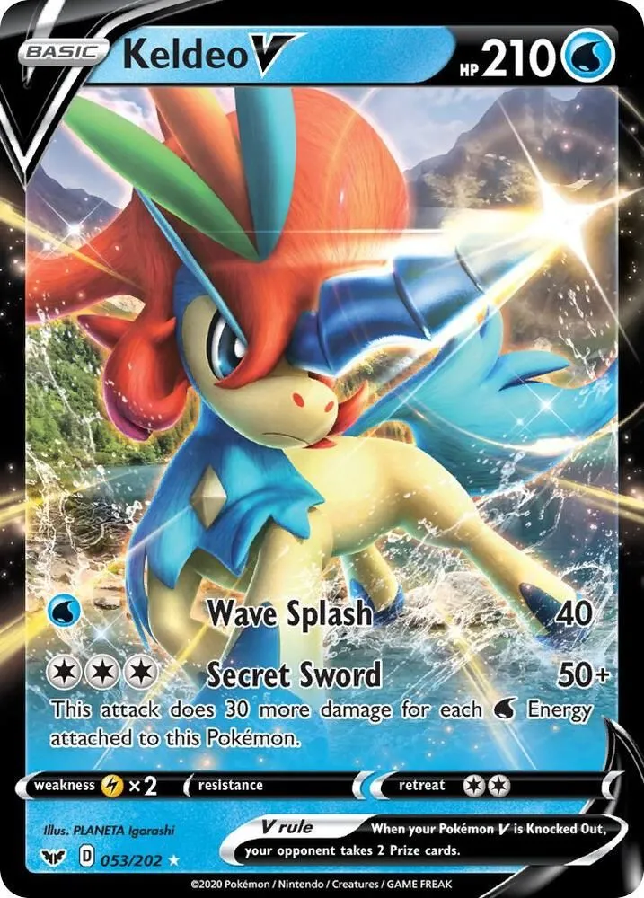Keldeo V — SWSH01: Sword & Shield Base Set — Pokémon