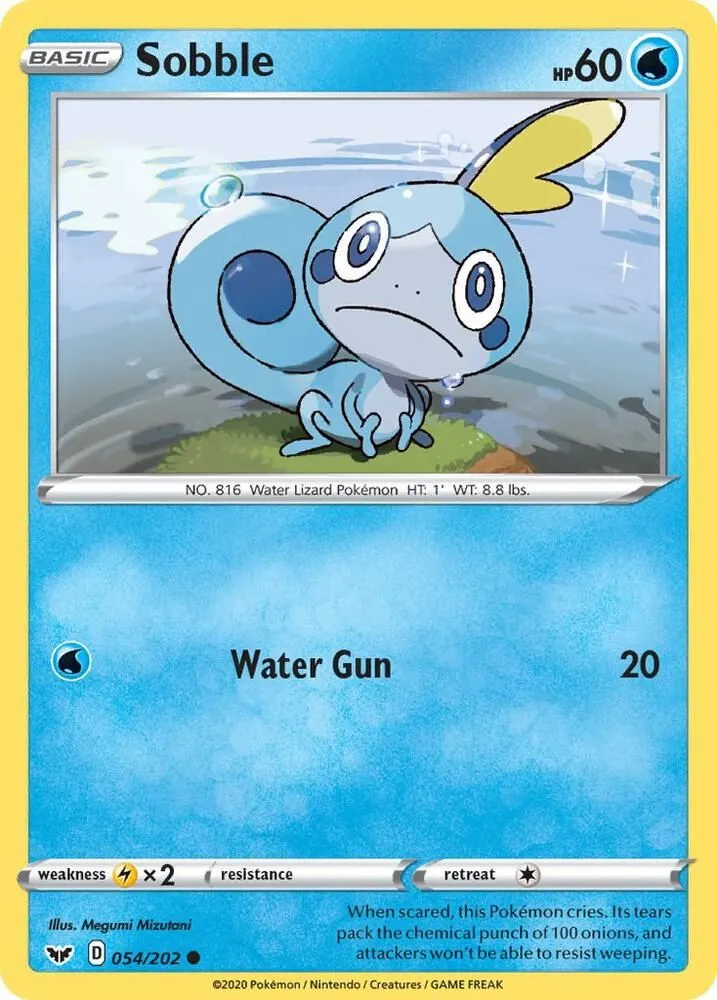 Sobble — SWSH01: Sword & Shield Base Set — Pokémon
