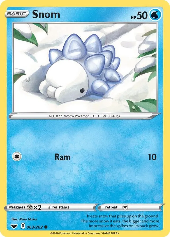 Snom — SWSH01: Sword & Shield Base Set — Pokémon