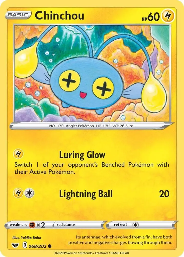 Chinchou — SWSH01: Sword & Shield Base Set — Pokemon