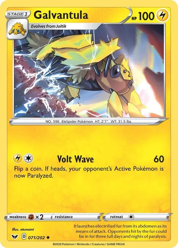 Galvantula — SWSH01: Sword & Shield Base Set — Pokémon