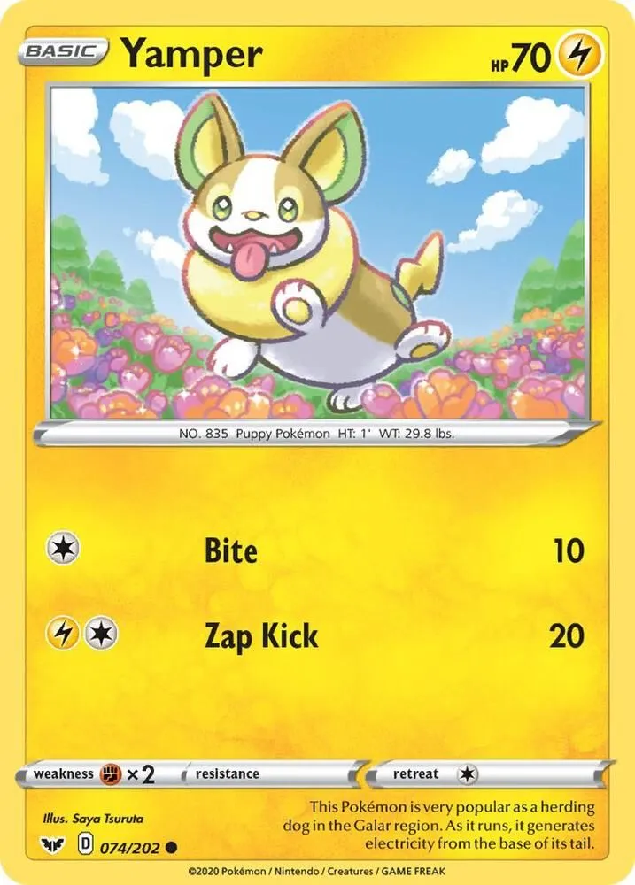 Yamper — SWSH01: Sword & Shield Base Set — Pokémon