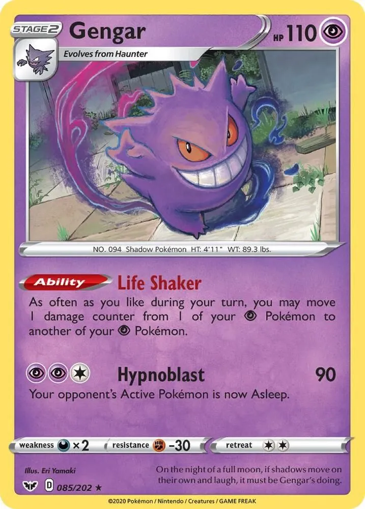 Gengar — SWSH01: Sword & Shield Base Set — Pokemon