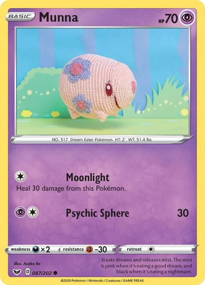 Munna — SWSH01: Sword & Shield Base Set — Pokémon