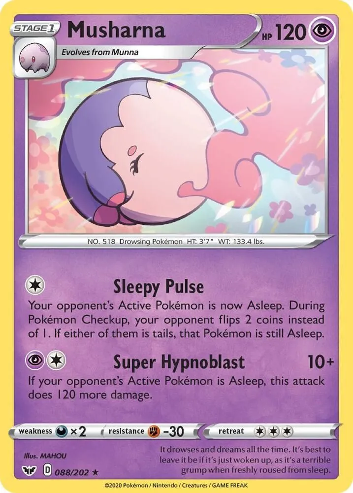 Musharna — SWSH01: Sword & Shield Base Set — Pokemon